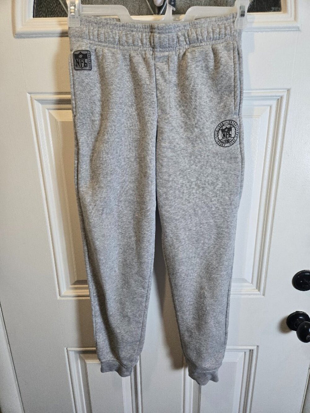 NFL boys 14-16 Gray Jogger Sweatpants Athletic Fleece Lounge Pants